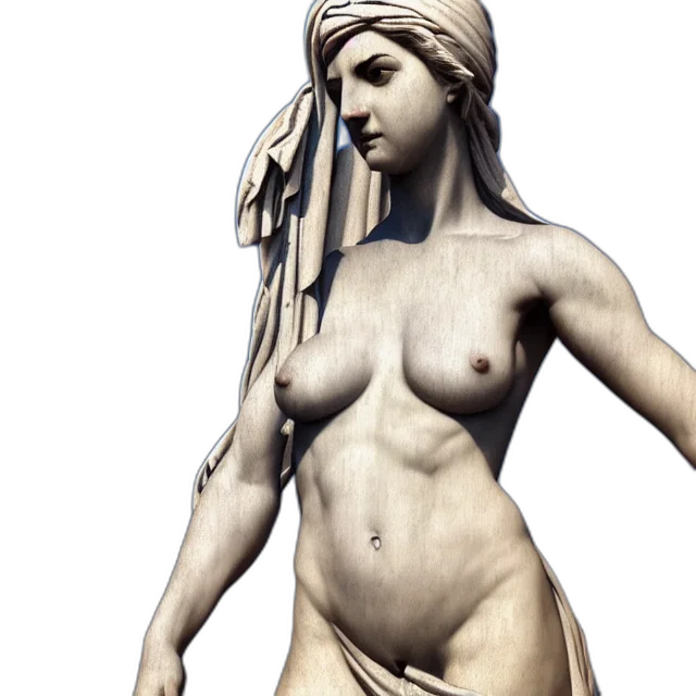 dress, jewelry, 3d render, photorealistic, concept art, fantasy art, old, statue transparent PNG cut-out
