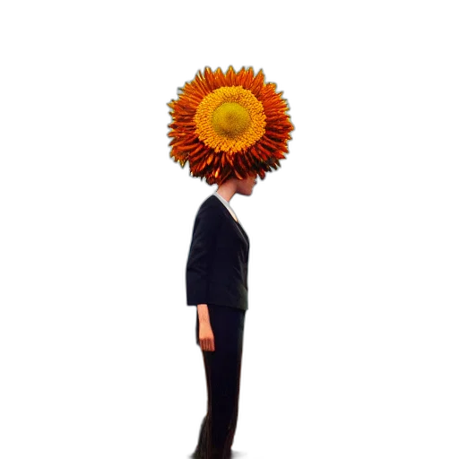 flower, crown, mask, staff, 3d render, photorealistic, concept art, pixel art transparent PNG cut-out