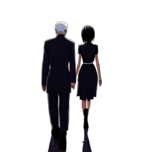concept art, pixel art, anime, 3d render, outer space, city street, monochrome, beautiful transparent PNG cut-out