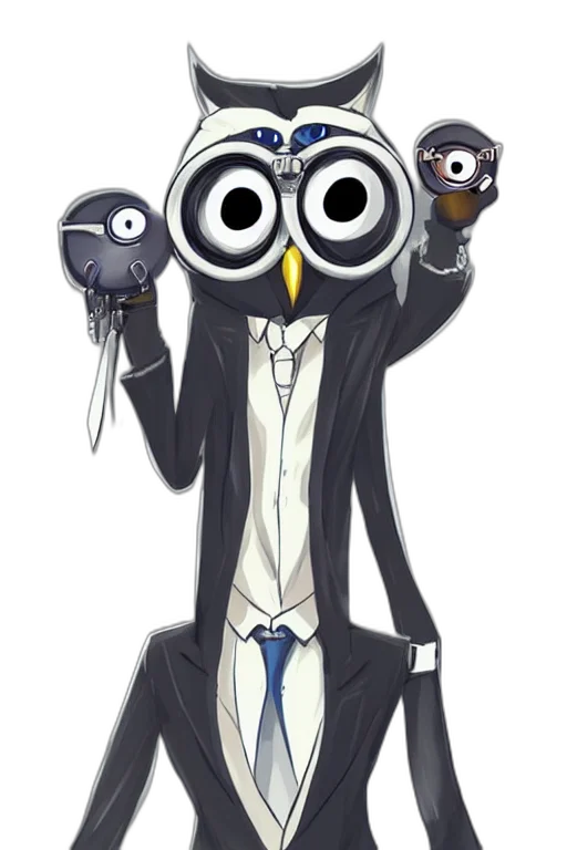 staff, mask, animal, concept art, cartoon, anime, pixel art, monochrome transparent PNG cut-out
