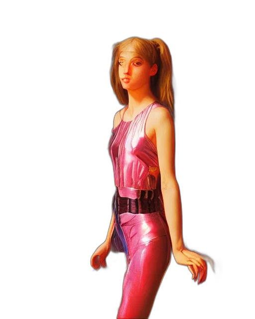 dress, vaporwave, 3d render, concept art transparent PNG cut-out