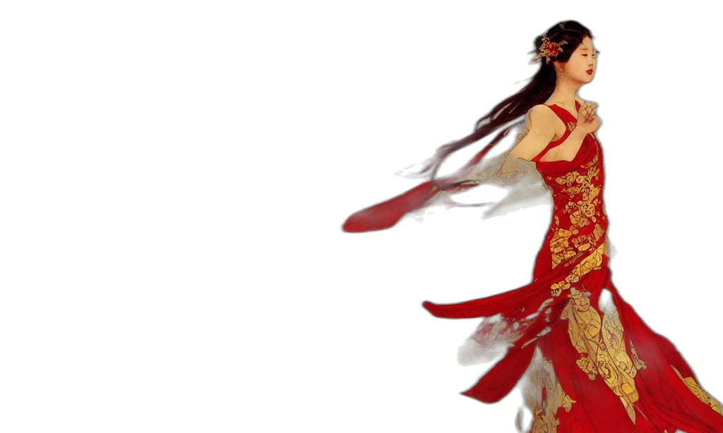 dress, fantasy art, concept art, 3d render transparent PNG cut-out