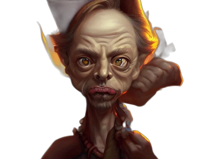 face, staff, mask, concept art, fantasy art, photorealistic, comic book art, cute transparent PNG cut-out
