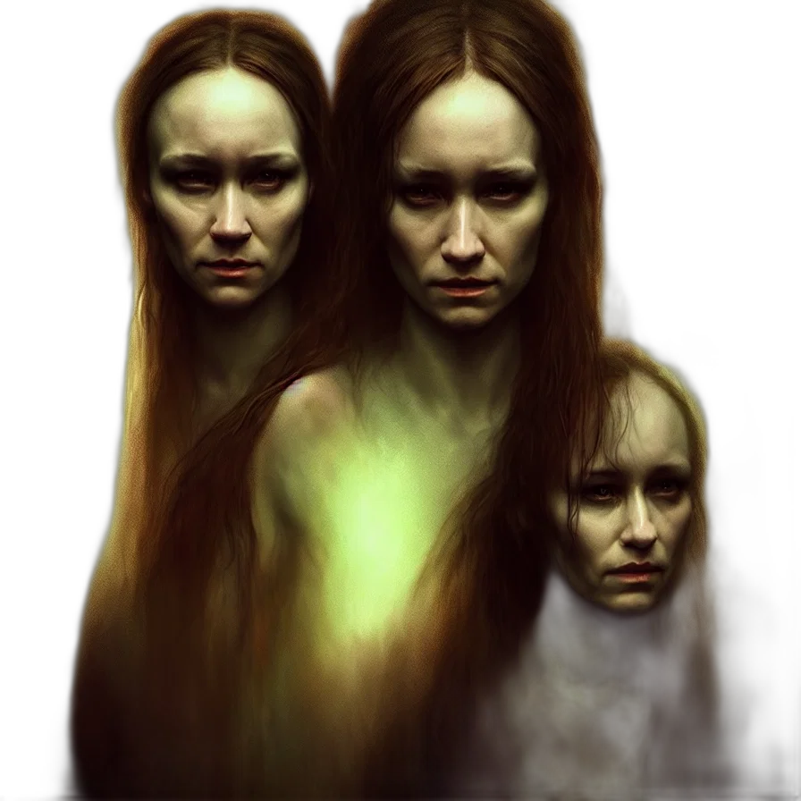 face, hair, concept art, fantasy art transparent PNG cut-out
