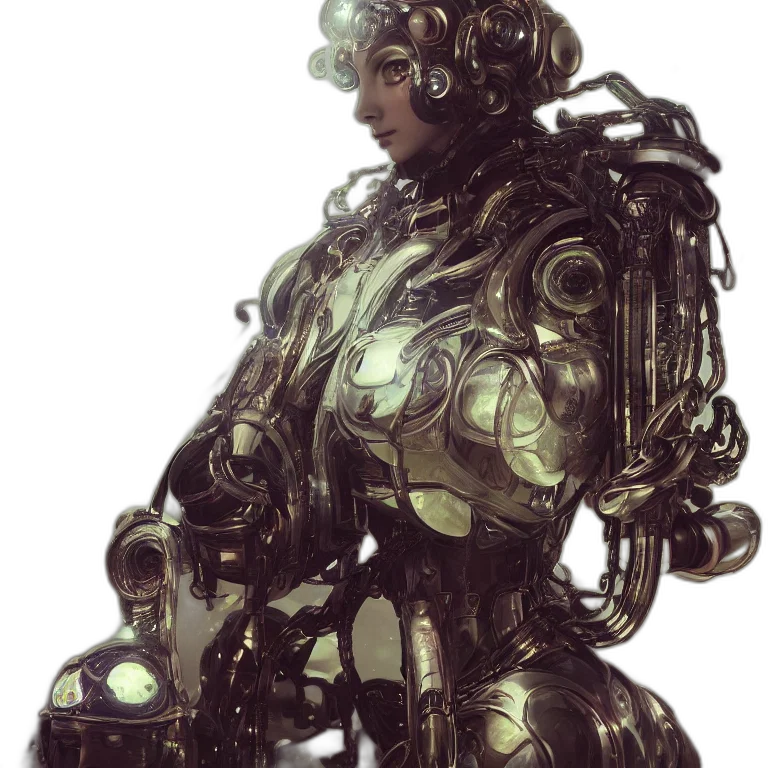 robot, dress, weapon, creature transparent PNG cut-out