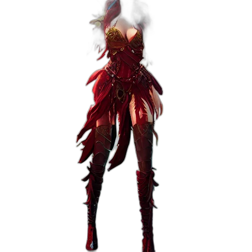 staff, dress, weapon, creature, concept art, fantasy art, pixel art, 3d render transparent PNG cut-out