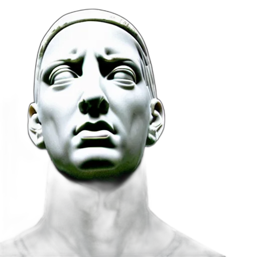 face, mask, robot, 3d render transparent PNG cut-out