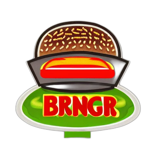 food, 3d render, pixel art, burger transparent PNG cut-out