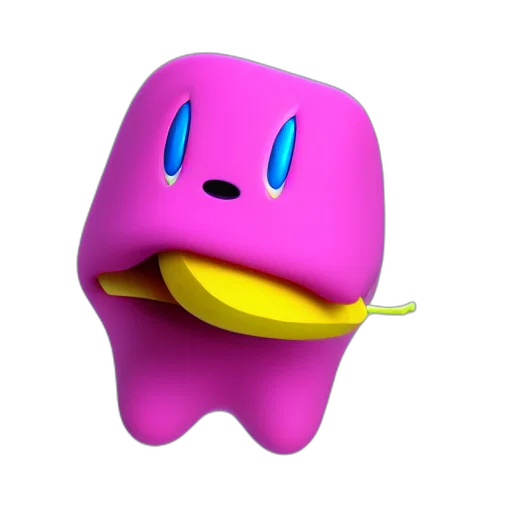 animal, creature, weapon, mask, 3d render, vaporwave, concept art, pixel art transparent PNG cut-out