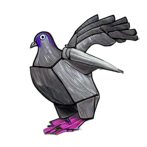 animal, creature, weapon, robot, concept art, pixel art, 3d render, fantasy art transparent PNG cut-out