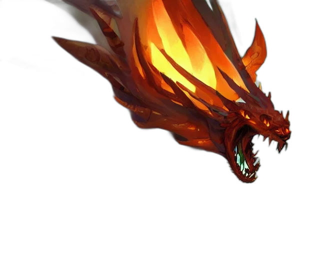 dragon, staff, creature, weapon transparent PNG cut-out