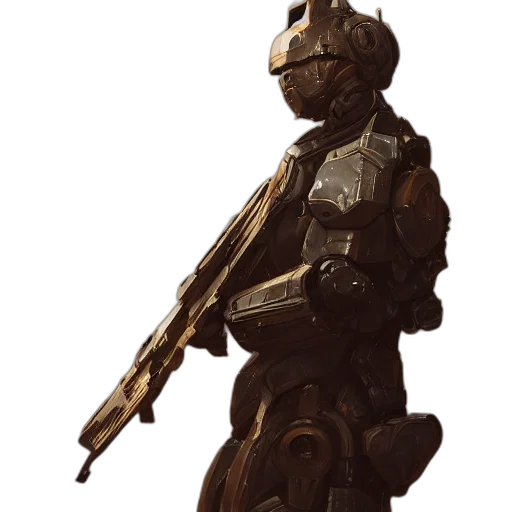 robot, weapon, staff, sword transparent PNG cut-out