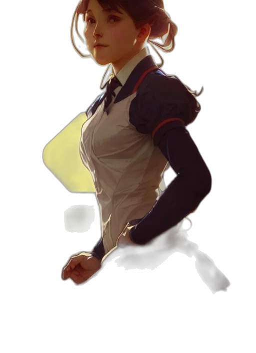 staff, jacket, crown, face transparent PNG cut-out