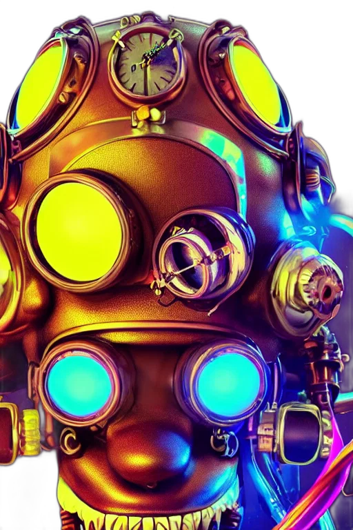 robot, mask, weapon, concept art transparent PNG cut-out