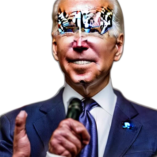 mask, face, robot, creature, concept art, joe, biden, potatoe transparent PNG cut-out