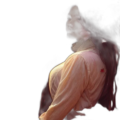 jacket, mask, hair, dress transparent PNG cut-out