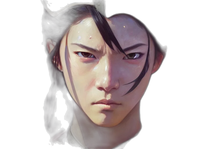 face, mask, dragon, crown, photorealistic, fantasy art, concept art, watercolor transparent PNG cut-out