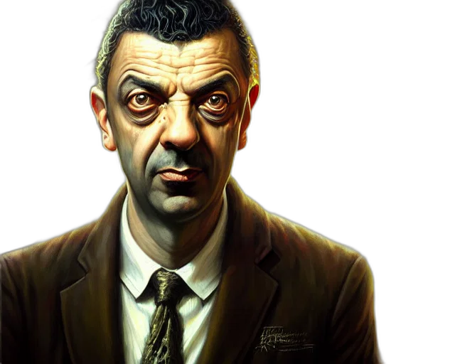 face, staff, concept art, photorealistic transparent PNG cut-out