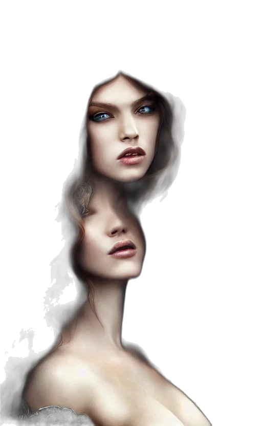 face, mask, crown, photorealistic transparent PNG cut-out