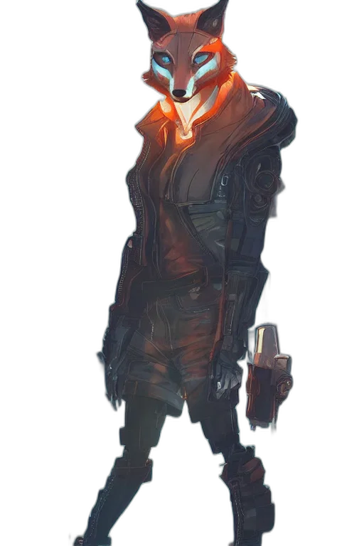 jacket, staff, weapon, mask transparent PNG cut-out