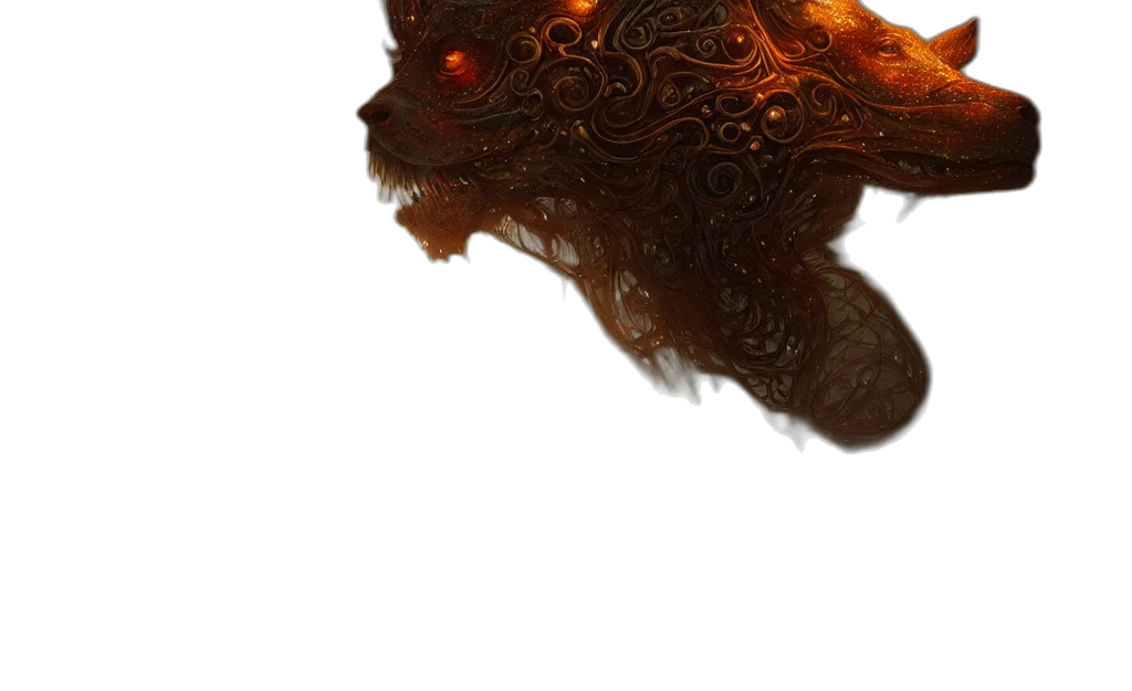 dragon, hair, mask, crown, fantasy art, concept art, photorealistic, 3d render transparent PNG cut-out