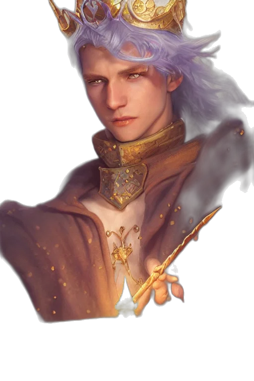 staff, crown, face, dragon transparent PNG cut-out