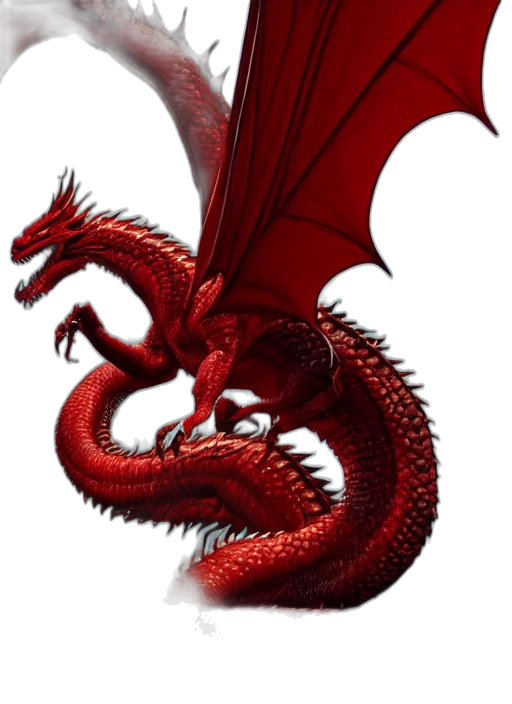 dragon, staff, fantasy art, concept art transparent PNG cut-out