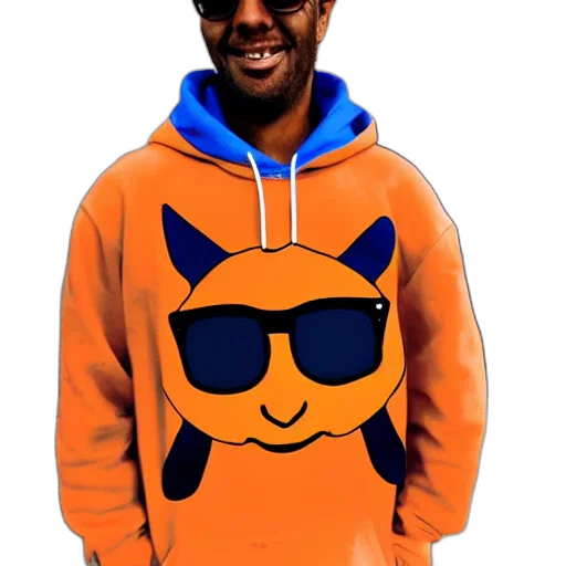 jacket, mask, face, 3d render, cartoon, pixel art, anime, blue transparent PNG cut-out