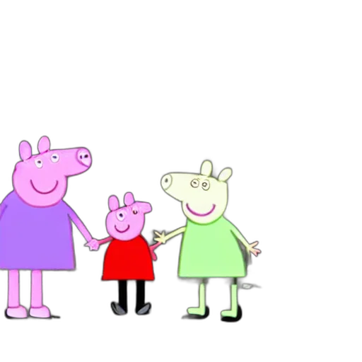 dress, animal, concept art, cartoon, 3d render, peppa, pig, creating transparent PNG cut-out