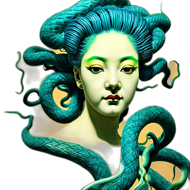 creature, mask, hair, crown transparent PNG cut-out
