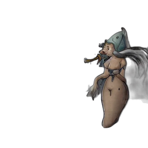 staff, hat, creature, dress transparent PNG cut-out