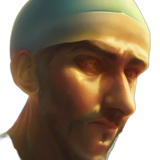face, hat, staff, mask transparent PNG cut-out