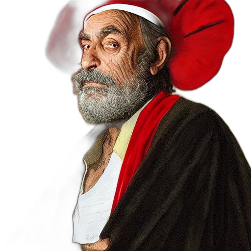 hat, staff, face, mask transparent PNG cut-out