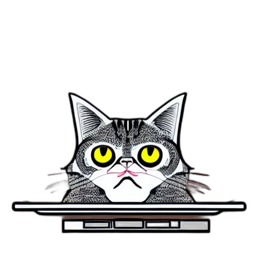 staff, animal, cartoon, pixel art transparent PNG cut-out