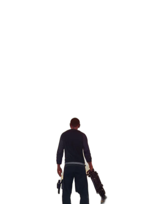 staff, jacket, robot, umbrella, concept art, 3d render, photorealistic, pixel art transparent PNG cut-out