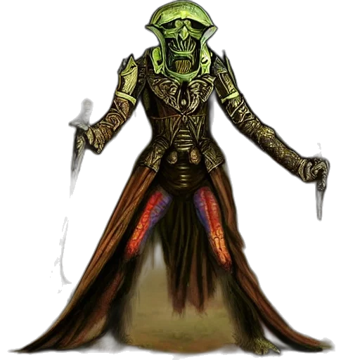 staff, mask, creature, concept art, fantasy art, comic book art, pixel art, green transparent PNG cut-out