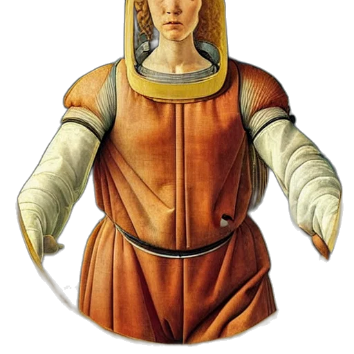 staff, dress, face, jewelry transparent PNG cut-out