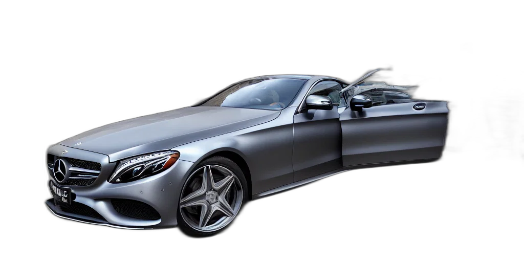 car, 3d render, photorealistic, concept art, got, mercedes, benz, highly transparent PNG cut-out