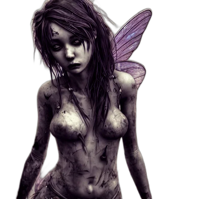 creature, fantasy art, concept art, comic book art, photorealistic, dark, full, body transparent PNG cut-out