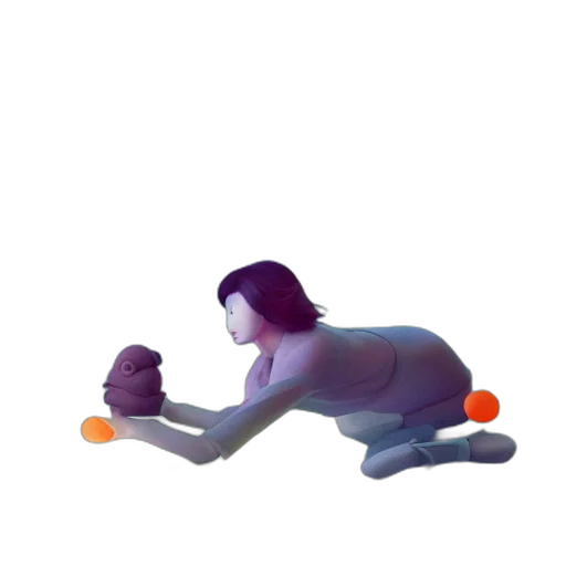 creature, animal, robot, staff, concept art, 3d render, pixel art, fantasy art transparent PNG cut-out