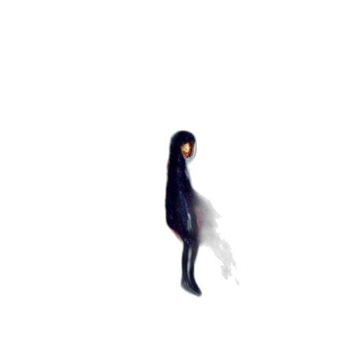 creature, hair, robot, staff, pixel art, concept art, 3d render, fantasy art transparent PNG cut-out