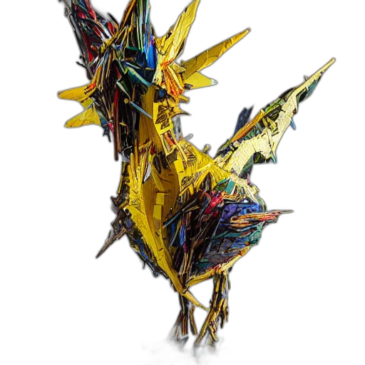 weapon, dragon, staff, crown, concept art, 3d render, fantasy art, pixel art transparent PNG cut-out
