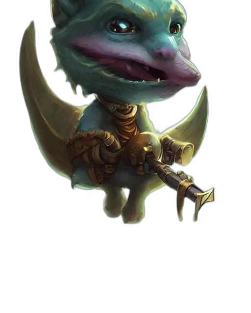 dragon, staff, creature, face, fantasy art, concept art, pixel art, 3d render transparent PNG cut-out