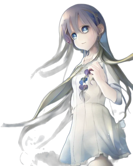 dress, staff, jewelry, flower, anime, concept art, pixel art, watercolor transparent PNG cut-out