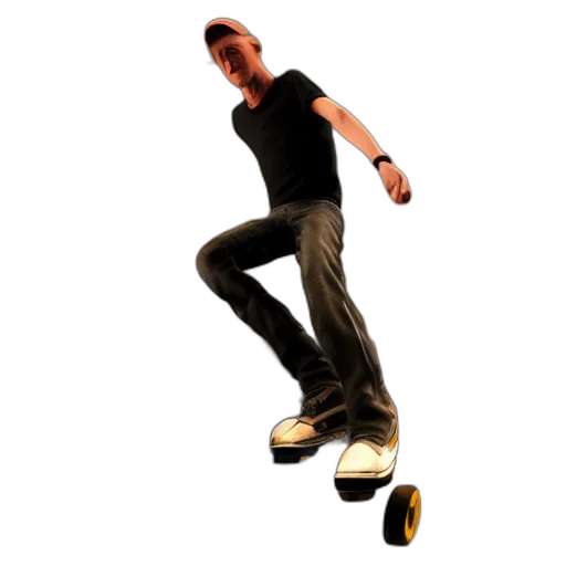 shoes, 3d render, concept art, photorealistic, pixel art, tony, hawk, max transparent PNG cut-out