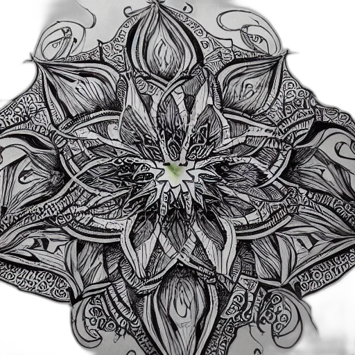 jewelry, crown, flower, mask, fantasy art, photorealistic, pencil sketch, 3d render transparent PNG cut-out
