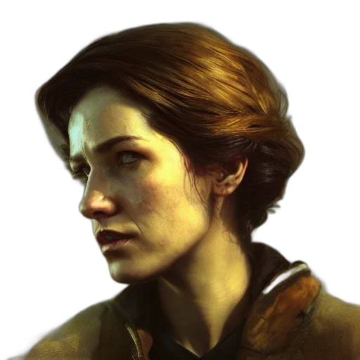 face, staff, jacket, photorealistic, concept art, fantasy art, oil painting, golden transparent PNG cut-out