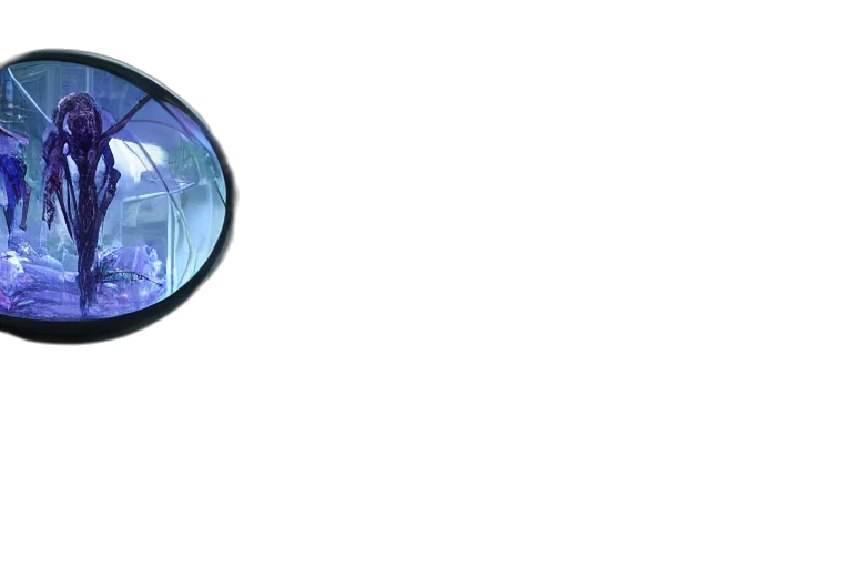 staff, jewelry, robot, mask, 3d render, concept art, pixel art, vaporwave transparent PNG cut-out