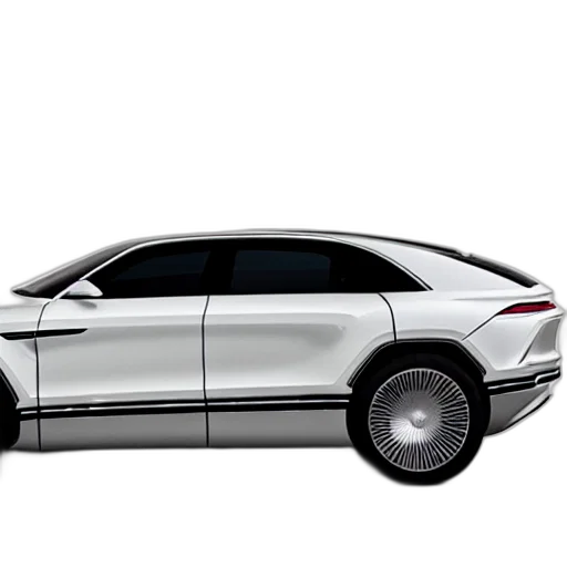 car, 3d render, concept art, photorealistic transparent PNG cut-out