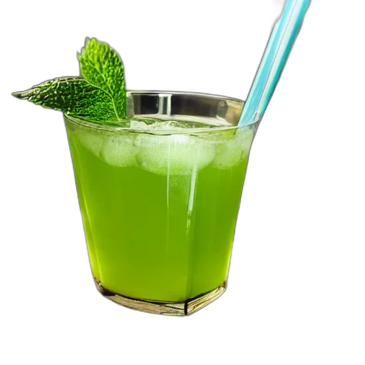food, weapon, staff, bottle, photorealistic, 3d render, green, drink transparent PNG cut-out